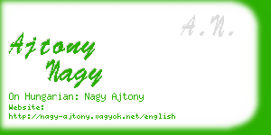 ajtony nagy business card